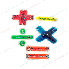 Glitter Squidgy Sparkle Maths Symbols Set of 5