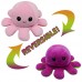 Purple and Pink Octopus Colourful Reversible Plush Toy Emotions