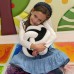 Black and White Cuddle Knot Ball Cushion