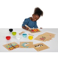 Wooden Fine Motor Pattern Balls Set – 131 Pieces Wooden Fine Motor Pattern Balls Set – 131 Pieces