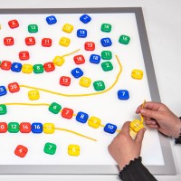 Translucent 1-20 Lacing Number Beads