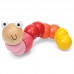 Pink Wooden Jointed Worm Fidget