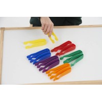 Jumbo Colourful Tweezers Set of 12