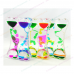 Blue Yellow Green Orange Retro Liquid Motion Twin Shape