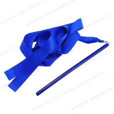 Blue Gymnastics Ribbon Dance Glitter Wand 90cm