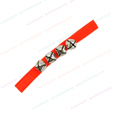 Orange Wrist and Ankle Bells Fabric Band