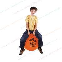 Retro Orange Space Hopper 60cm FREE Pump