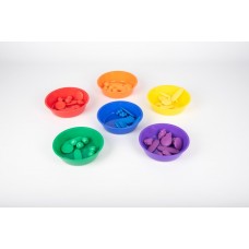 Coloured Sorting Bowls Set of 6 Colours