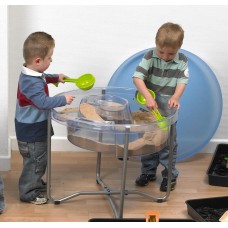Large Round Clear Activity Tray & Stand Set